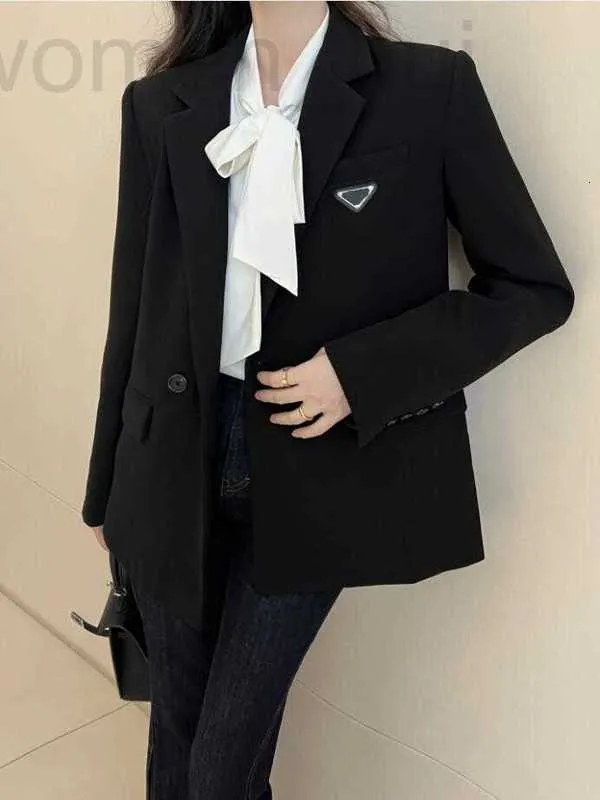 Abiti da donna Blazer firmati 24 Cappotto da abito a due bottoni Sciolto, Casual, Alla moda, Semplice, Versatile, Pendolarismo, Nessuno che sceglie SML217 OC7G