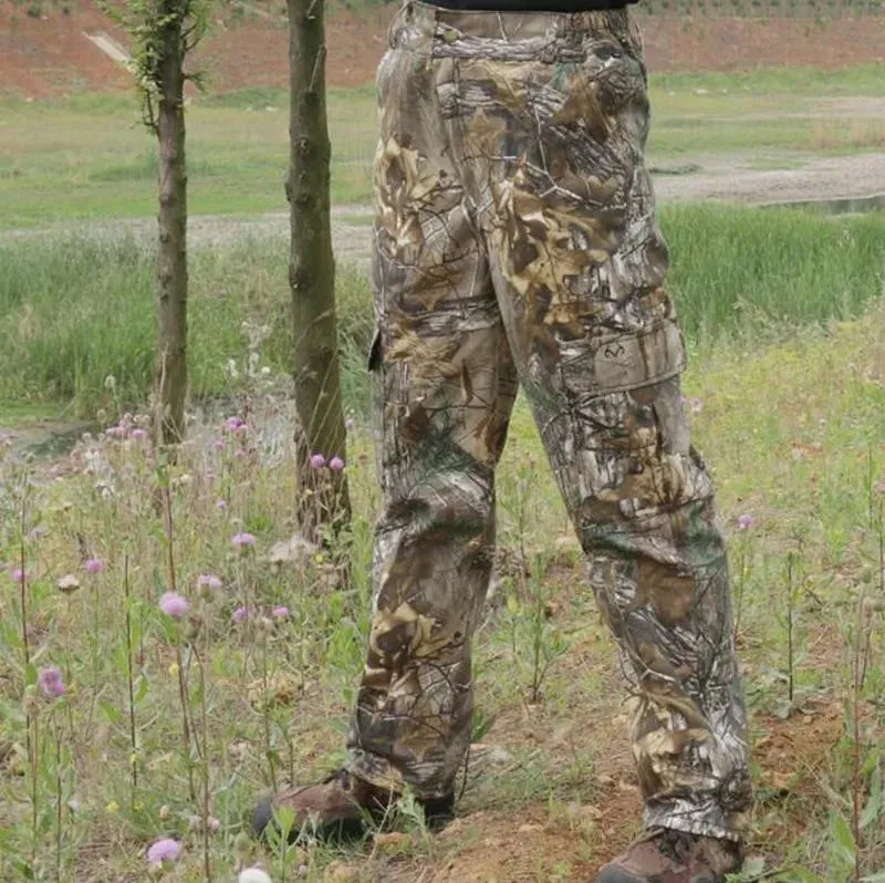 Bionic Camo Mens Cotton Hunting Trousers: Breathable, Long & Large