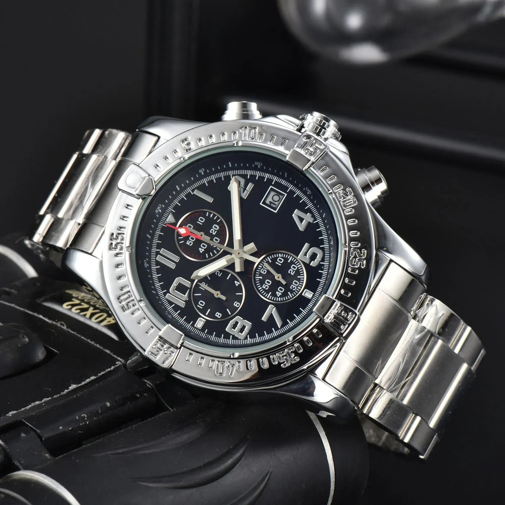Luxury Chronograph Watch for Men - Sapphire Crystal, Six