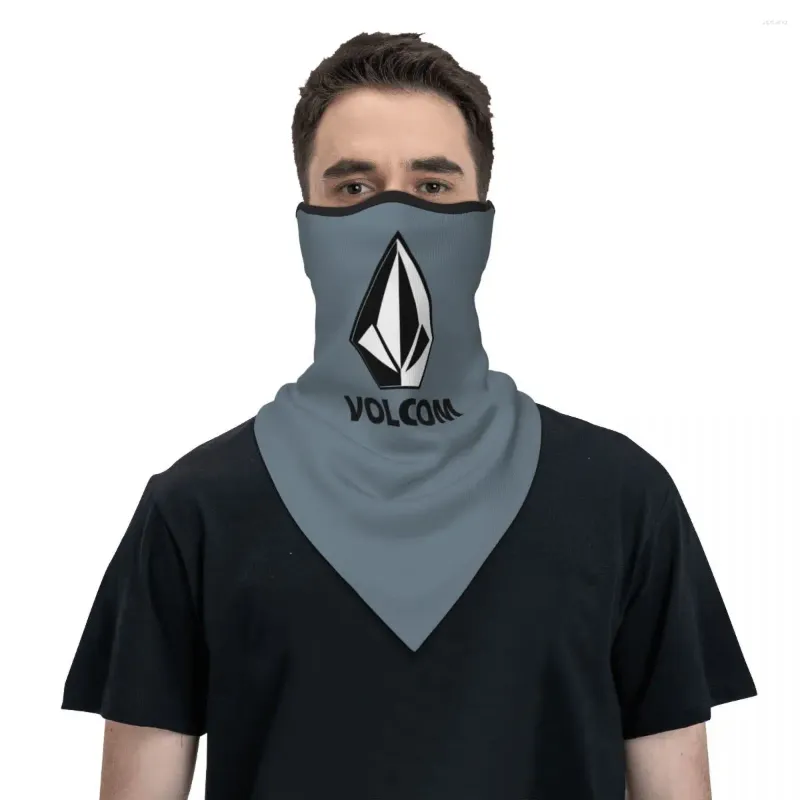 Bandanas Volcoms Logo Bandana Cache-Cou Coupe-Vent Masque Écharpe Couverture Hommes Femmes Chapeaux Tube Cagoule