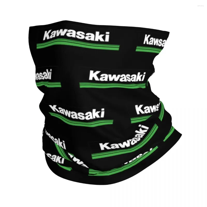 Foulards Moto Kawasakis Motor Racing Accessoires Bandana Cou Couverture Wrap Écharpe Chaud Ride Balaclava Pour Hommes Femmes Coupe-Vent