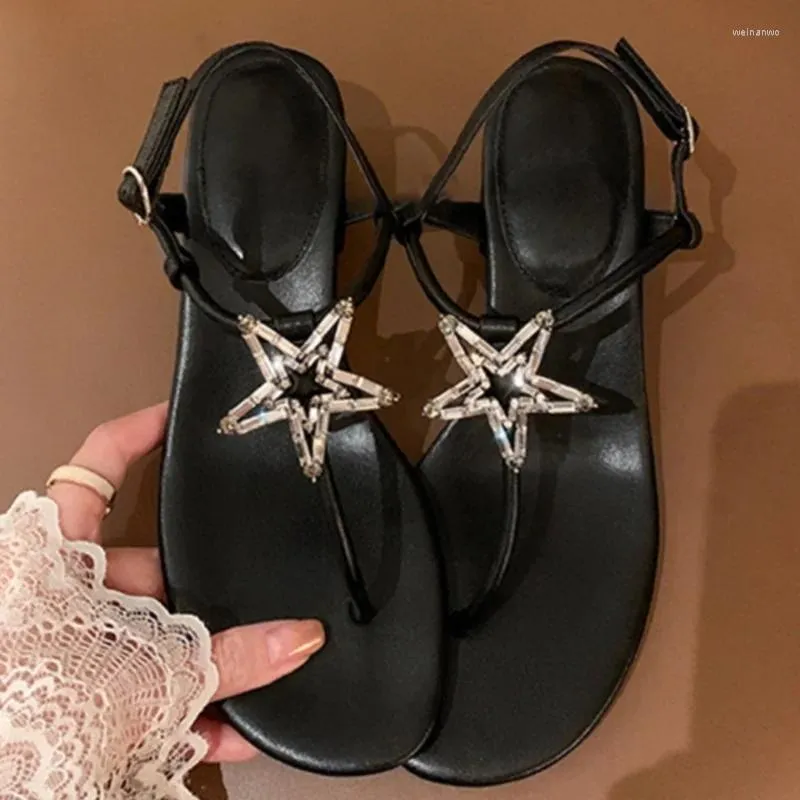 Geklede schoenen Elegante vrije tijd Metalen decoratie Gesp Sandalen Vierkante neus Dikke hakken Dames Peep Med Sandalias Femininas