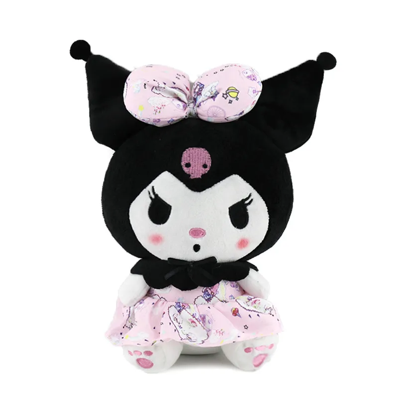 Wholesale cute Lolita kuromi plush toys Children's games Playmates Holiday gifts Bedroom decor