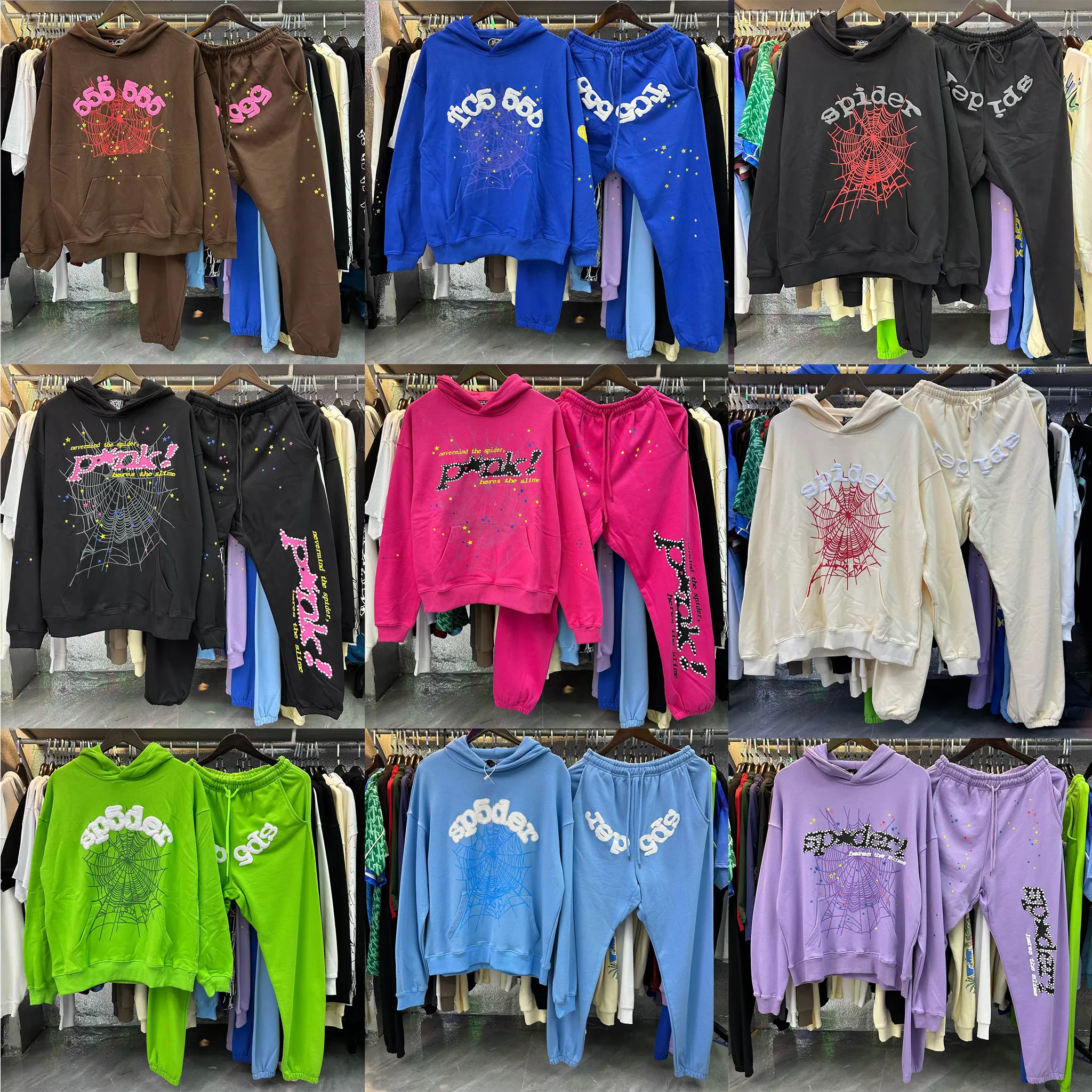 Spider Mens Sweatshirts 555555 Hoodie SP5der Pink Hoodies Hoody Print Designer Hoodie Web Pullover S-XL Gaoqiqiang456