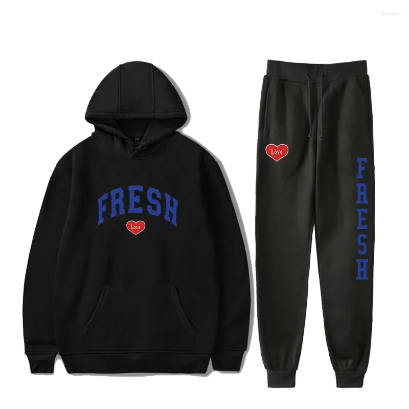 Felpe con cappuccio da donna Sturniolo Triplets Felpa con cappuccio Pantaloni da jogging Pantaloni a due pezzi Felpe Pantaloni sportivi Fresh Love Abbigliamento Uomo Donna