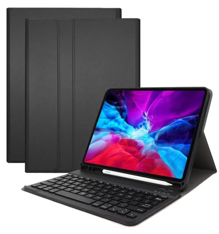 Voor iPad pro 11 2020-versie verwijderbare tastbare draadloze Bluetooth-toetsenbordhoes met achtergrondverlichting portfolio lederen hoes9948093