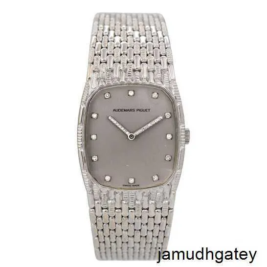 AP-Armbanduhr, Automatikuhr, Top-Armbanduhr, 18-Karat-Platin-Skala mit Diamantbesatz, modische manuelle mechanische Damenuhr, Luxusuhr, Schweizer Uhr von Highend