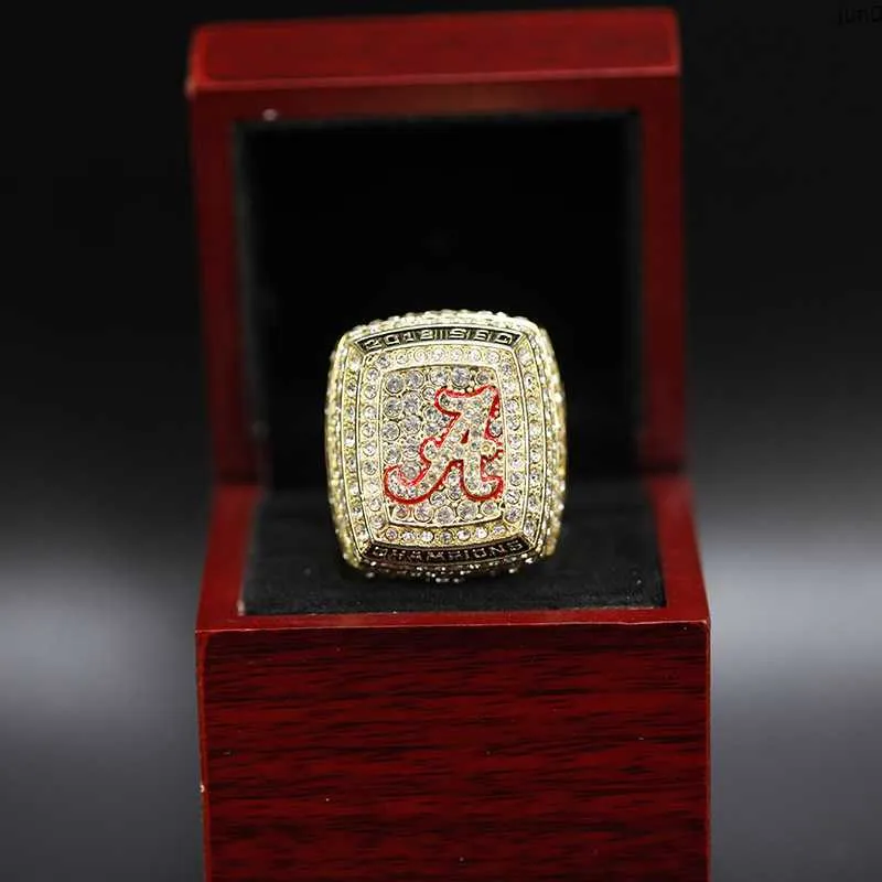 Band Rings NCAA 2018 University of Alabama Champion Ring Multilayer Diamond Design Fan