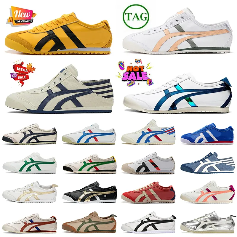 Kobiety męskie marka Tigers Trenerzy Luxury Tiger Mexico 66 Sneakers Designer Dasual Onitsukass Buty OG OGÓLNE Platforma Vintage Birch Zielony czerwony żółty poślizg