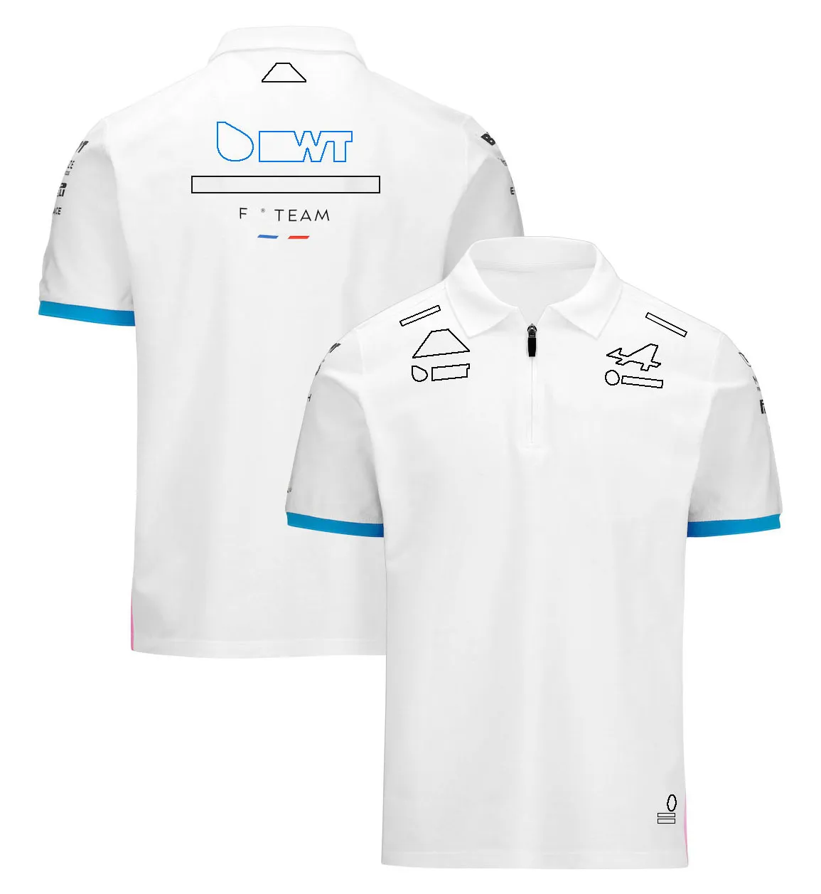 9A8V męskie polo małże T-shirty F1 Team 2024 T-shirt Formuła 1 Nowy sezon wyścigowy kombinezon wyścigowy koszulka koszulka koszulka fanów dżersej