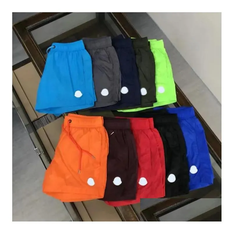 Мужские брюки 2023 Дизайнерские мужские сетчатые шорты с Nfc Deluxe Quickdry Водонепроницаемые женские спортивные летние шорты для плавания Asia S3XL Приложение для прямой доставки Dhi7N