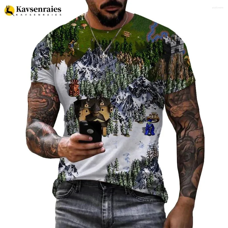 Men's T Shirts Game Heroes Of Might & Magic 3D Print Shirt Summer Men Women Fashion Oversized T-shirt Kids Boy Top Tees Girl Hip Hop