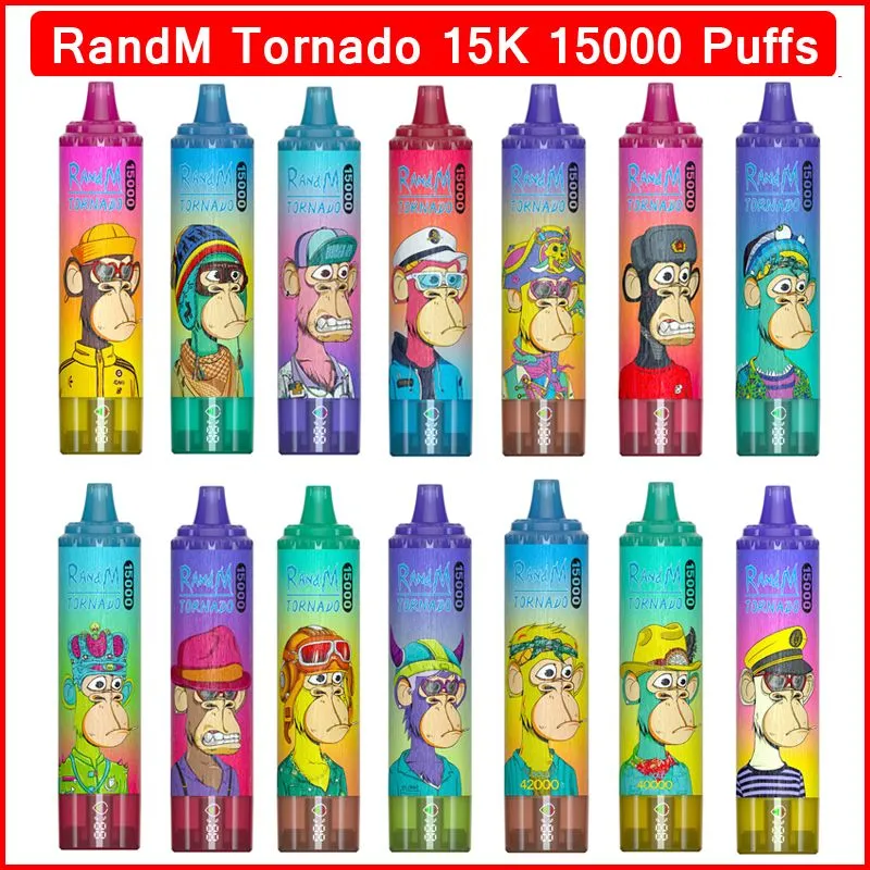 Original RandM Tornado 15000 Puffs Disposable Vape E Cigarettes 0 23 5 Rechargeable 850mAh