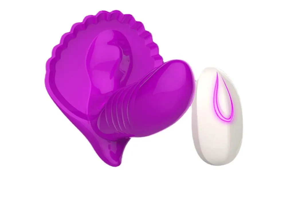 Vibradores Mujer Invisible Shell Mariposa Consolador Ropa interior Sin tirantes Pene Impermeable Control remoto Juguetes sexuales Recargable 4249853