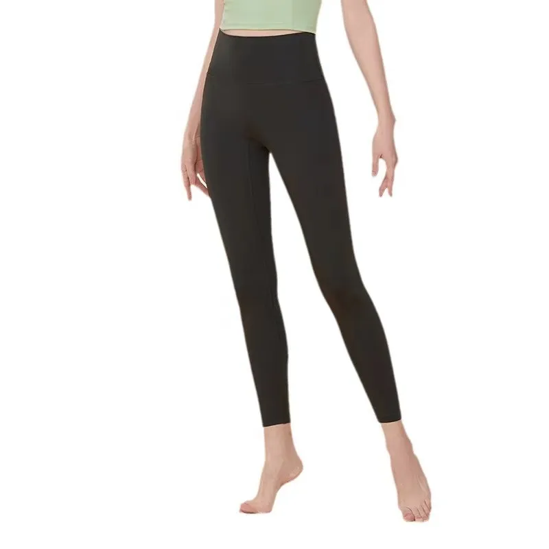 Printemps nouveaux pantalons de yoga femmes taille haute levage hanche élastique pantalons serrés pantalons de sport en cours d'exécution pantalons de fitness pantalons longs pas de fil gênant