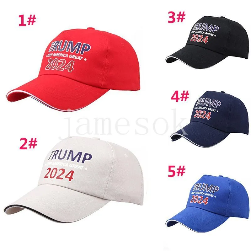 Trump Hat Summer Sun Shading Adjustable Baseball Hats 2024 Presidential Election cap Party caps DB643