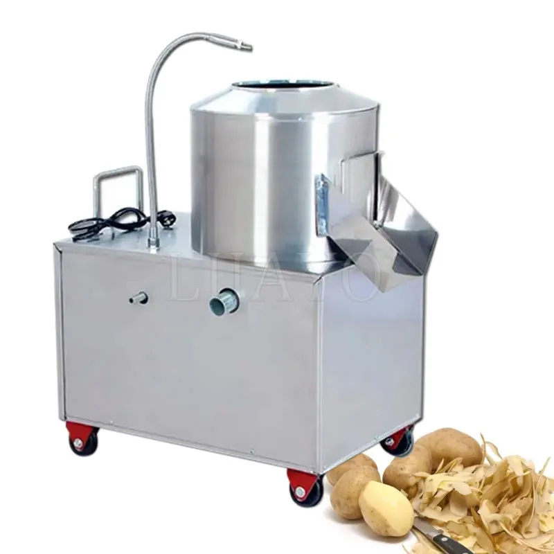Industriële aardappelschilverwijderaar Commerciële elektrische zoete aardappelschiller Reinigingswas- en schilmachine