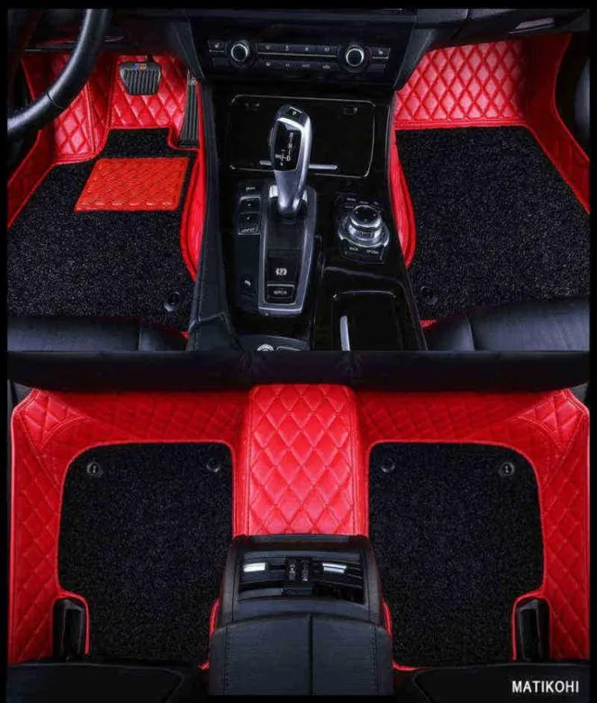 현대 산타페 getz tucson ix25 ix35 creta elantra kona i30 모든 모델 자동차 매트 액세서리 W26795412 용 Matikohi CustomCar Floor Mats