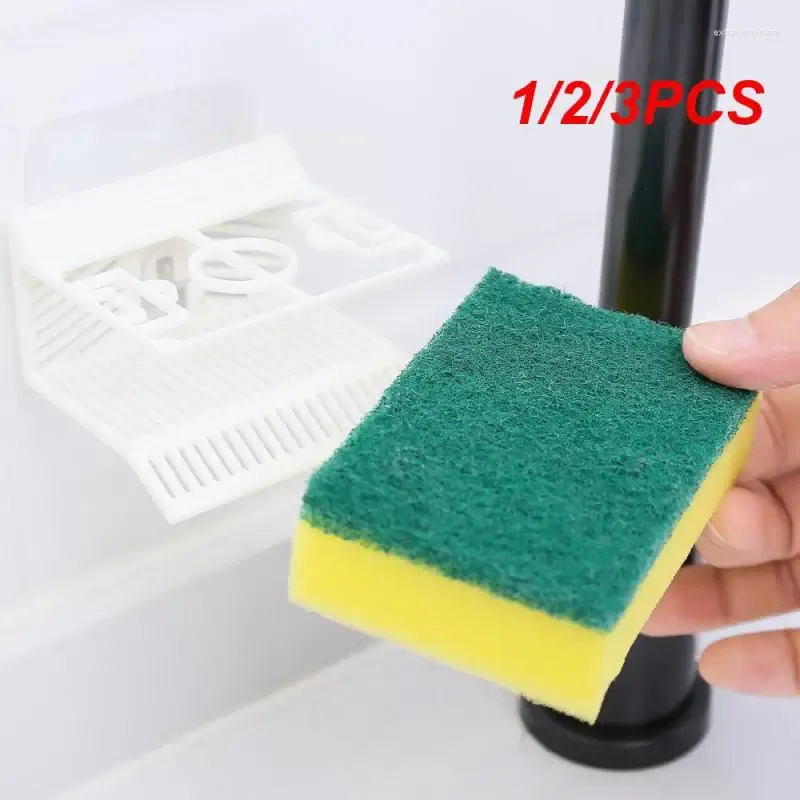 Kitchen Storage 1/2/3PCS Football Field Shape Cleaning Furniture Rack Sponge Wipe Sink Drain