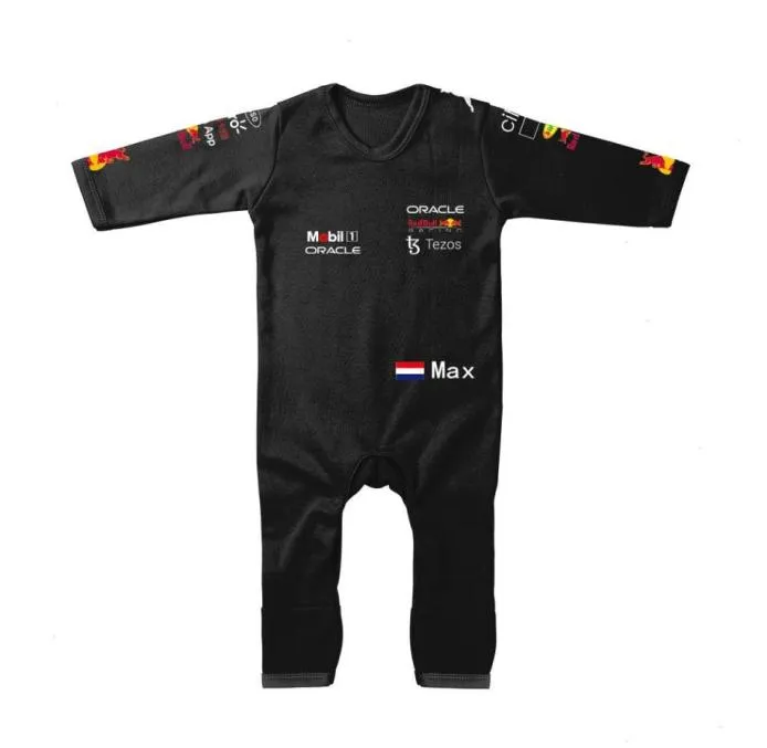 Sezon F1 Red Rompers Team Kids Baby kombinezon na zewnątrz Bull Boy Girl Crawling Suit5053190