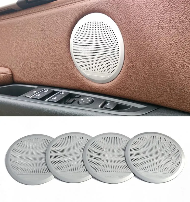 4-teiliges Lautsprecher-Abdeckungs-Trim-Set für X5 F15 2014–2018 x6 F16 2015–2018 Auto-Lautsprecher-Tür-Lautsprecher-Ordnungsaufkleber Cover1520329