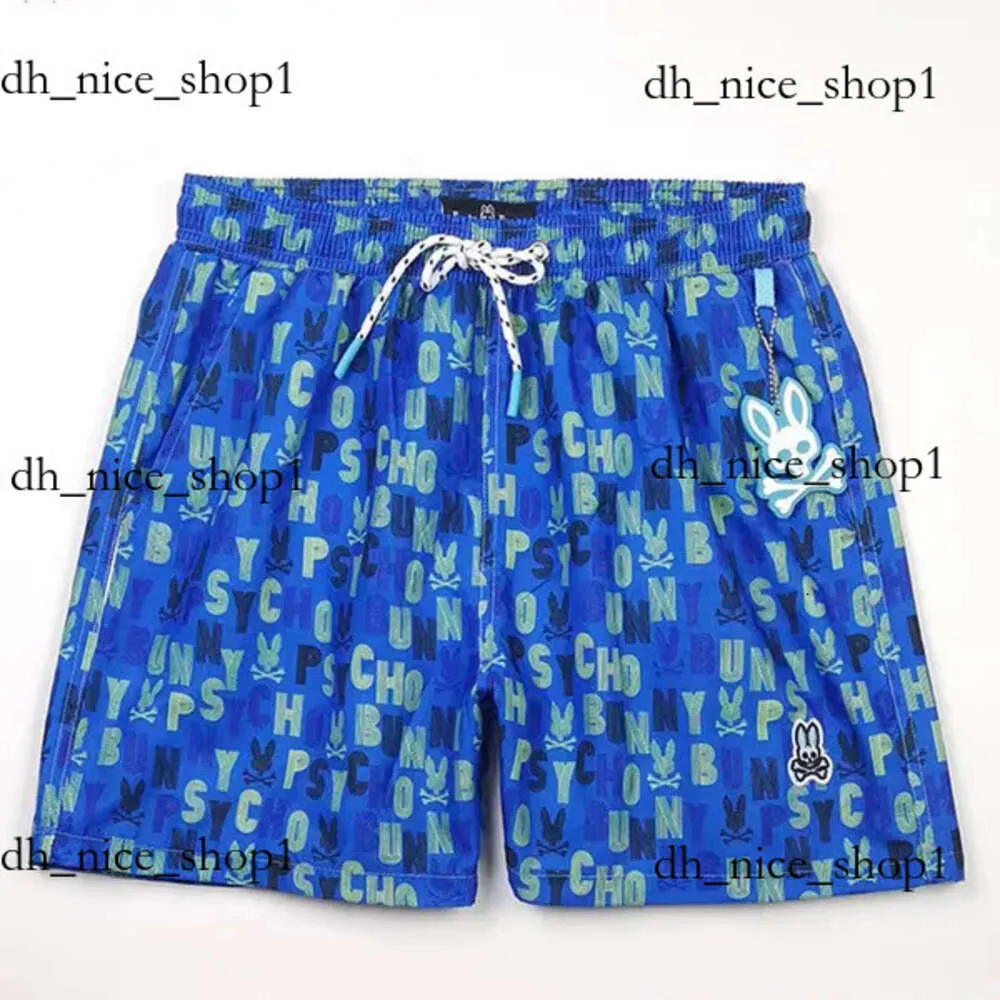 Psychological Bunny Shorts Designer Mens Shorts Beach Pants Skull Rabbit Flower Pants European and American Surfing Shorts Quick Drying Home Shorts Asian Size 436