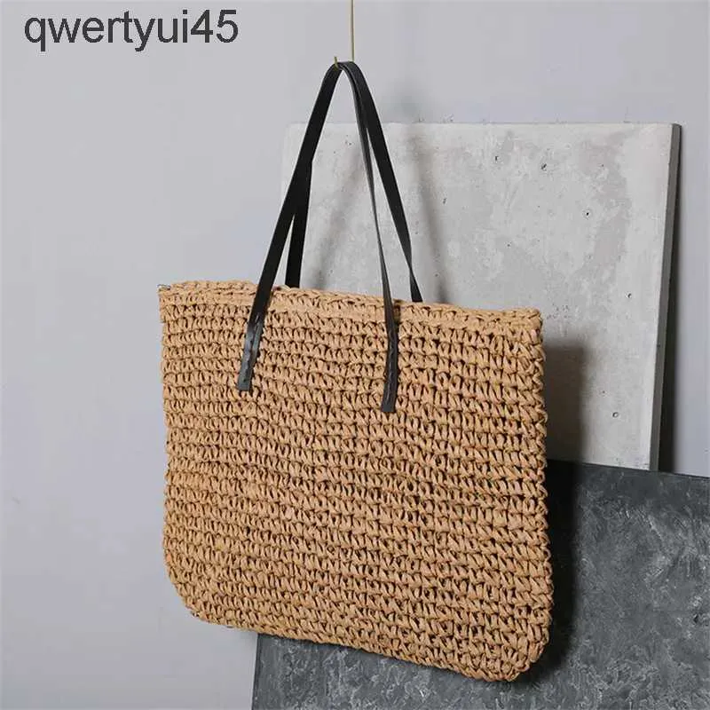 Shoulder Bags Casual Large Capacity andbag Totes andmade Straw Soulder Bags For Women Big Travel Beac Bag Female Sac a Main FemmeH24220