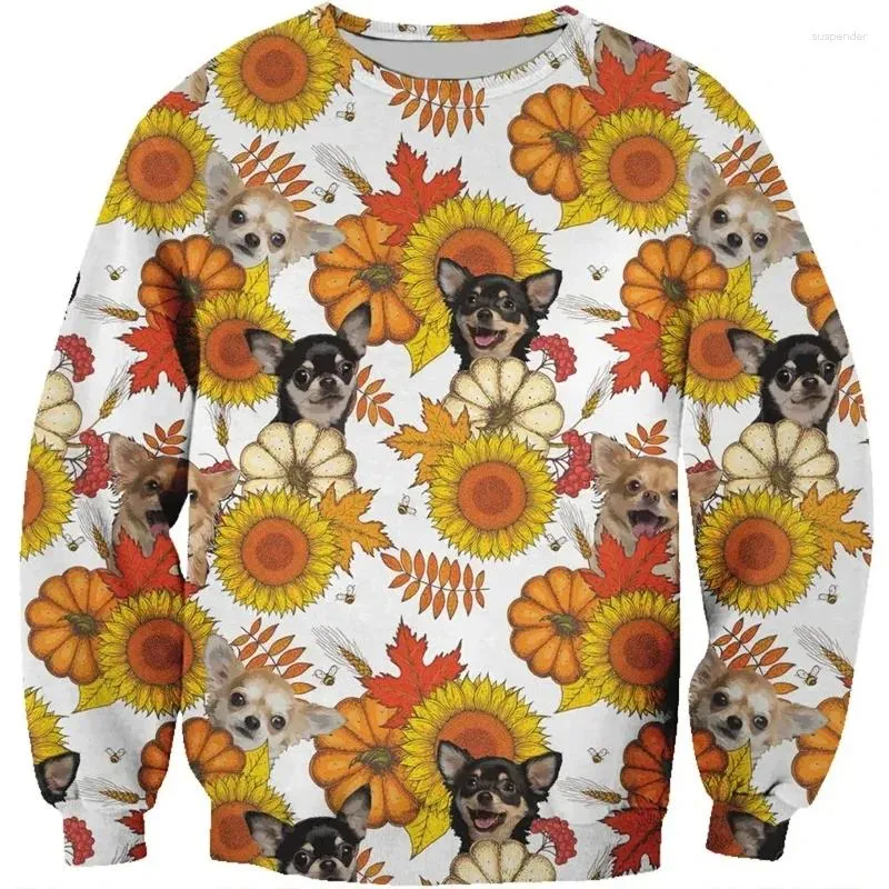 Sweats à capuche pour hommes 3D imprimé mignon chien sweat pour hommes animaux animaux motif à capuche à manches longues col rond pulls printemps automne vêtements