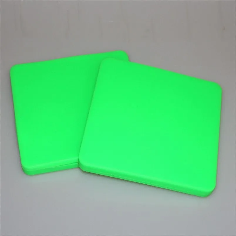 High quality Largest Silicone Pizza Concentrate silicone wax container 200ml Square Container Wax Jars Dishes Mats Dab Dabber Tool275U