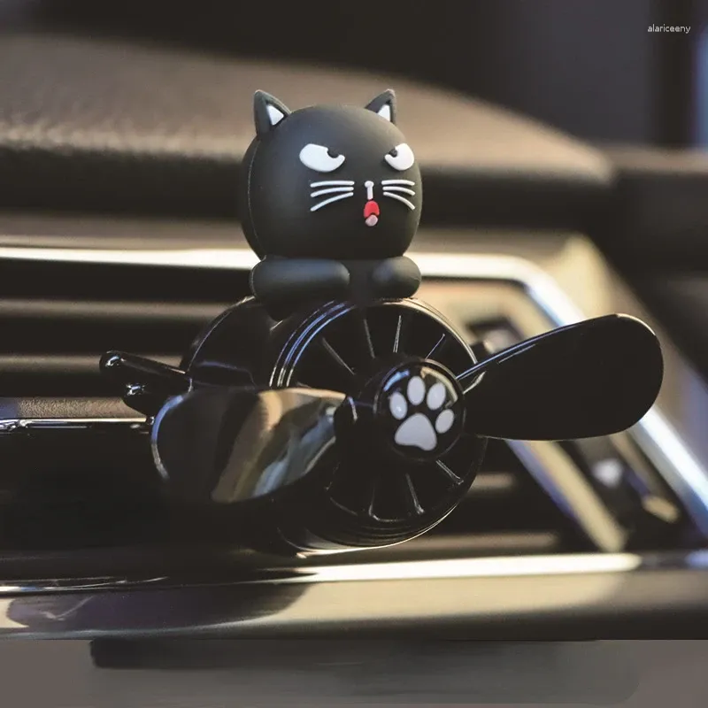 Car Air Freshener Smell In The Styling Vent Husky Perfume Diffuser Cat Rotating Propeller Fragrance Fresheners Clip Parfum