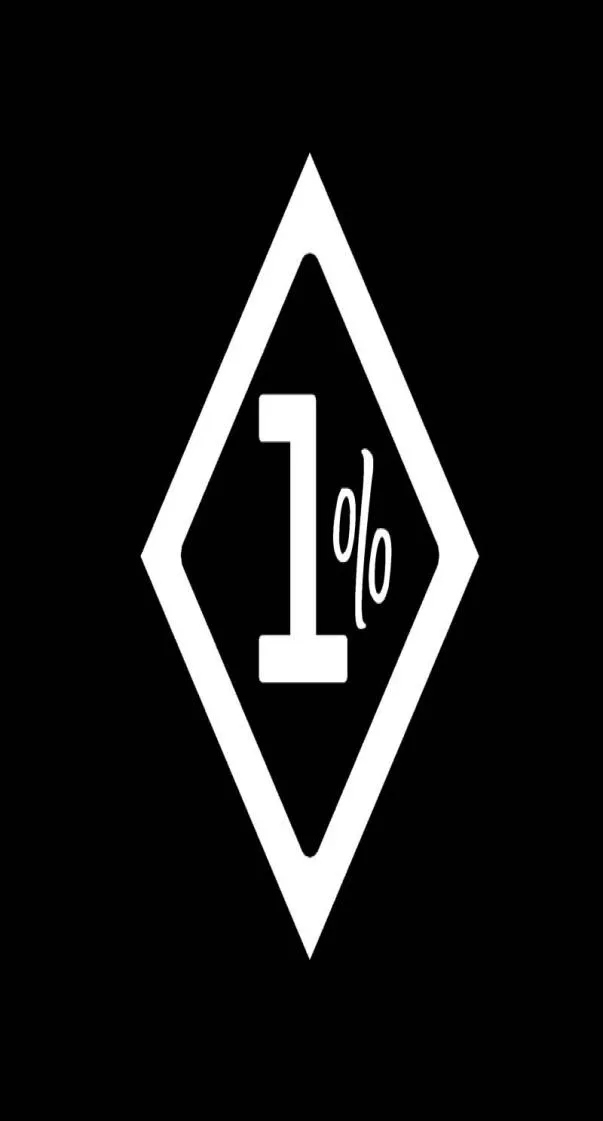 119CM15CM 1ER One Percent Outlaw Biker Funny Vinyl Decal Car Sticker Carstyling Accessories2421273