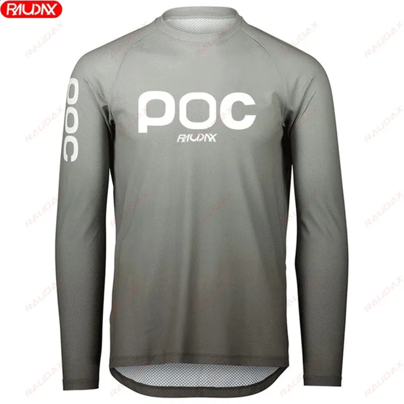 RAUDAX POC MTB горная велосипедная рубашка для бездорожья, мотоциклетная дышащая рубашка с длинными рукавами для горного велосипеда, рубашка для водного катания с предварительной усадкой 240220