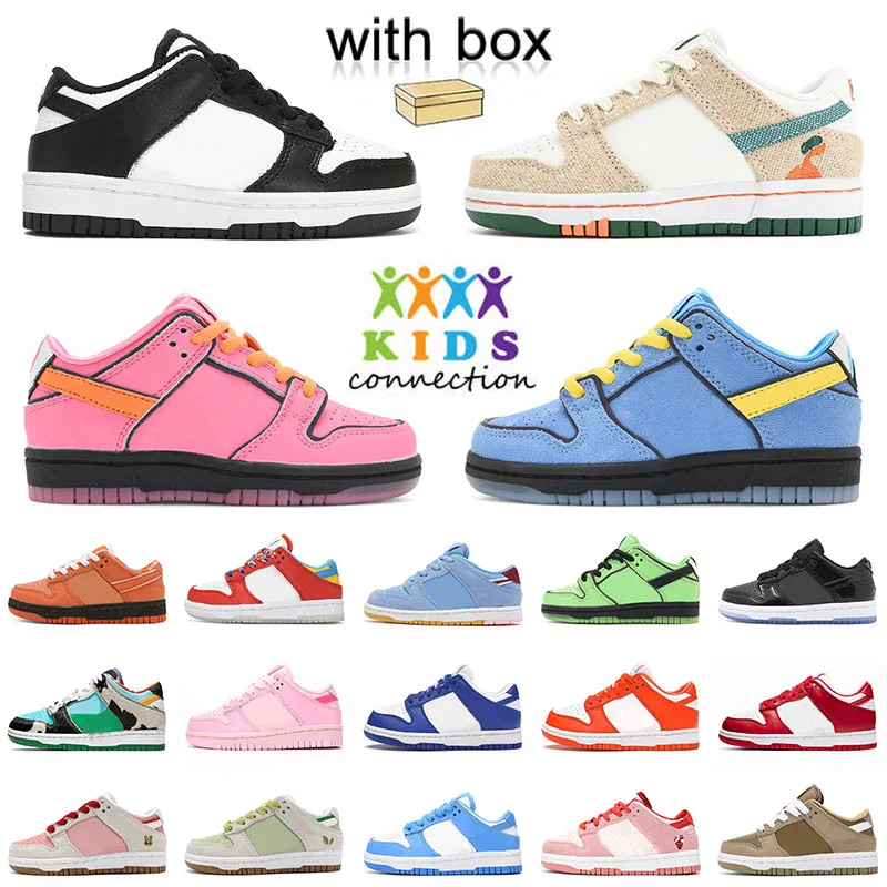 أعلى مصمم باندا منخفض أحذية رياضية للأطفال تشغيل أحذية للأطفال الفتيان والفتيات