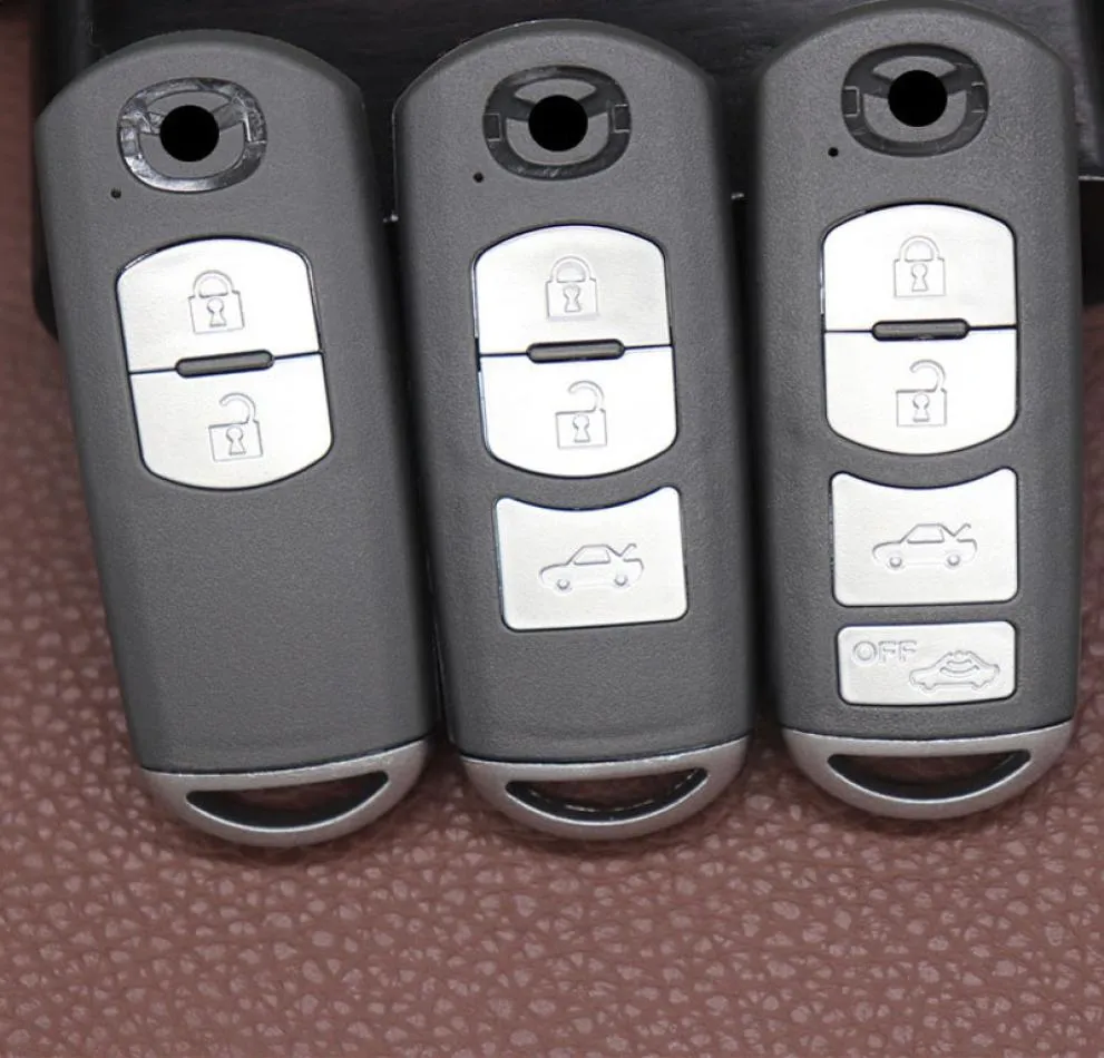 Étui de clé télécommande 2 3 4 boutons, coque de remplacement pour Mazda 3 5 6 CX7 CX92028286