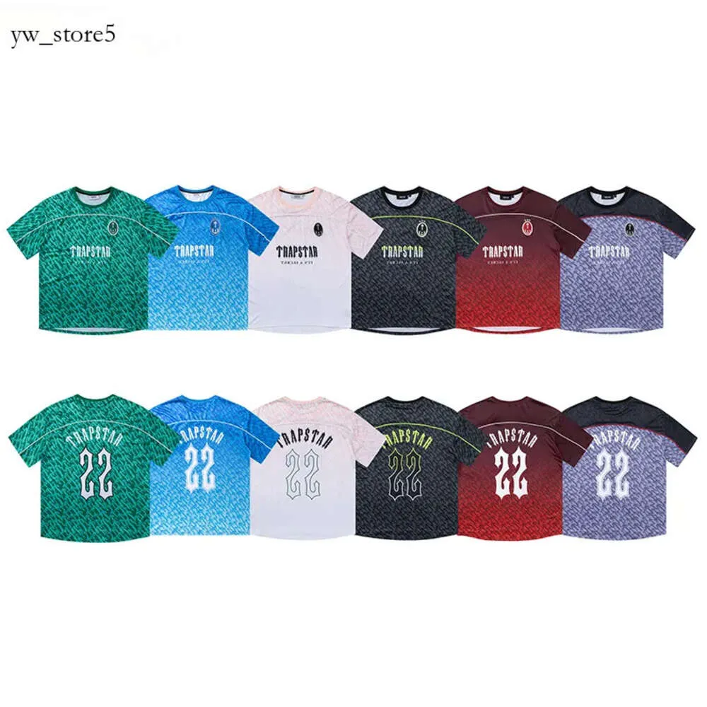 Trapstar T-shirts Designer Mens Football Jersey Tee Fashion Brand Trapstars Tracksuit Women Summer Casual Loose Quick Torking T Shirts Short Sleeve Tops