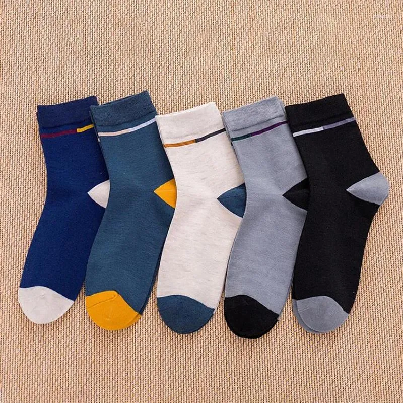 Men's Socks 5pairs/lot Cotton Men Soft Long Male Solid Unisex Sock Casual Business Calcetines Hombre Medias