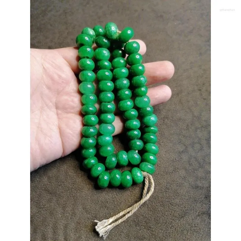 Colares com pingente Esmeralda Seca Verde Apple Beads Colar