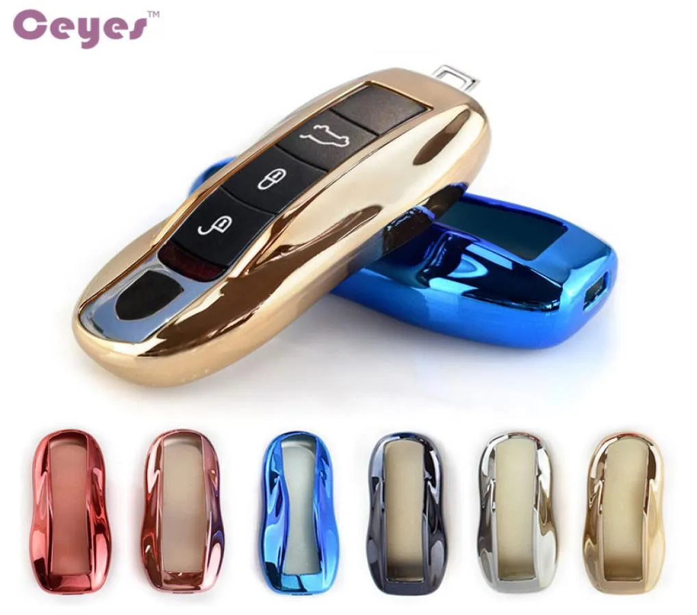 Car Key Fob Holder Cover Car Styling Case For Porsche Cayenne 911 996 Panamera Macan TPU Car Shell Accessories CarStyling4702173