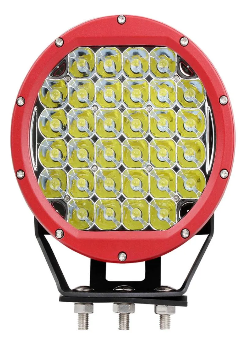 1st Red Black Housing 9 Inches 96W LED Driving Work Light 12V 24V LED -arbetsljus för 4WD Offroad Ersättning Light6556261