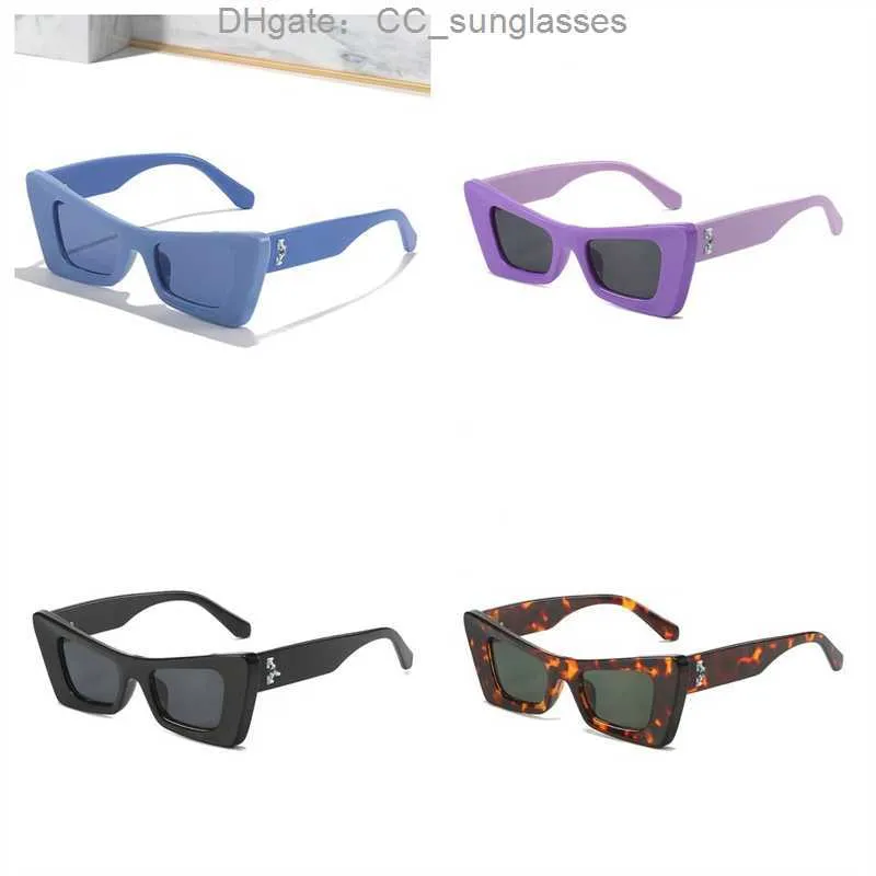 Luxury Sunglasses Fashion Offs White Frames Style Square Brand Men Women Sunglass Arrow x Black Frame Eyewear Trend Sun Glasses Bright Sports Travel Sunglasse IHLW