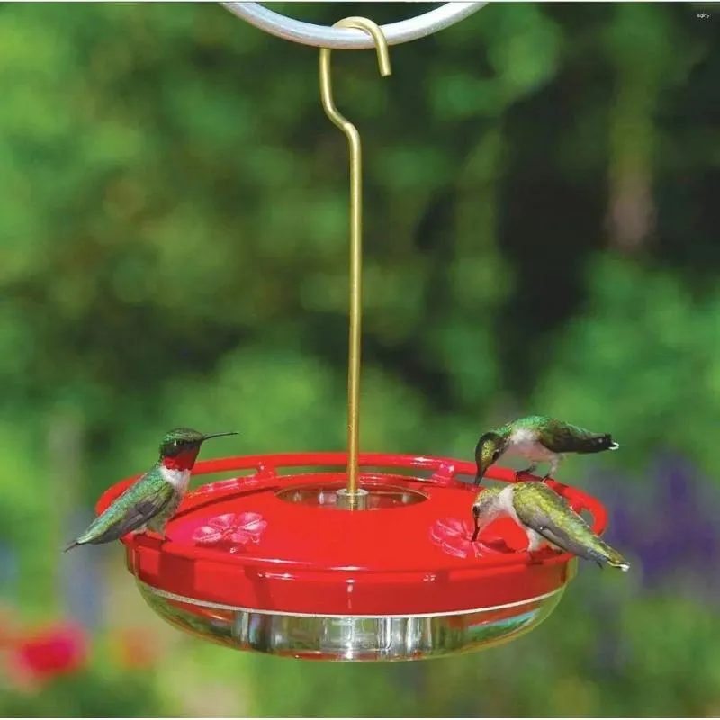 その他の鳥の供給ハチドリのフィーダーは、庭の屋外のための5つの給餌アリとミツバチの花の形をしています