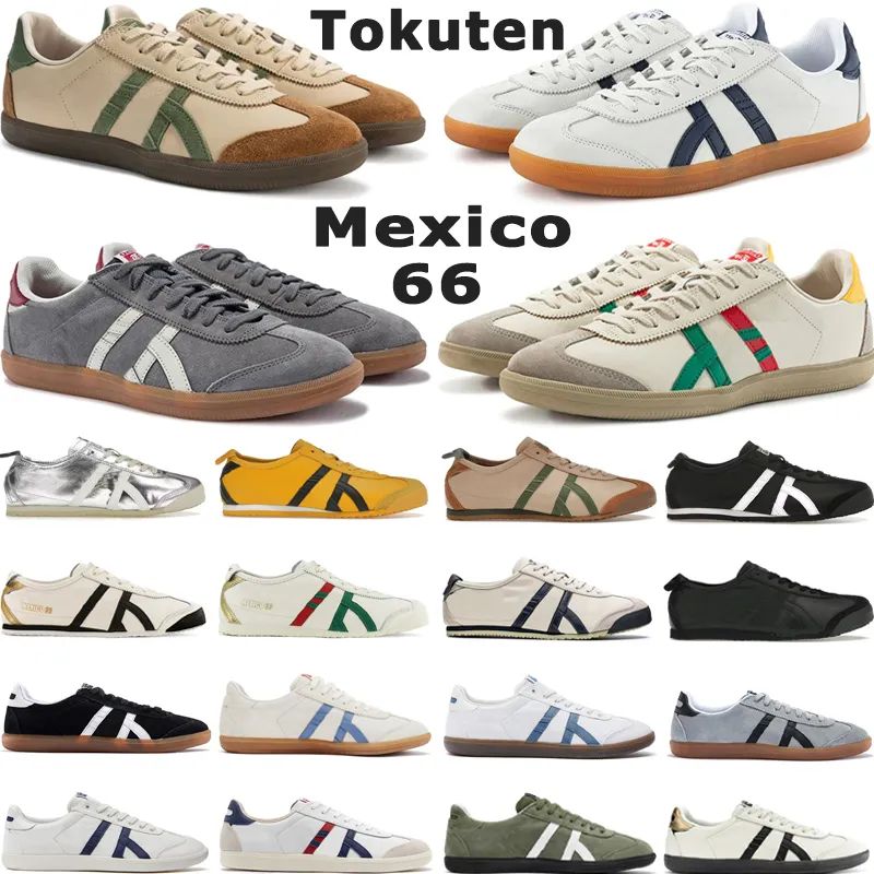 Chaussures de course décontractées Tiger Mexico 66 Tokuten Personnalité Triple Noir Bouleau Blanc Airy Vert Kill Bill Birch Argent Femmes Baskets de sport taille 4-11