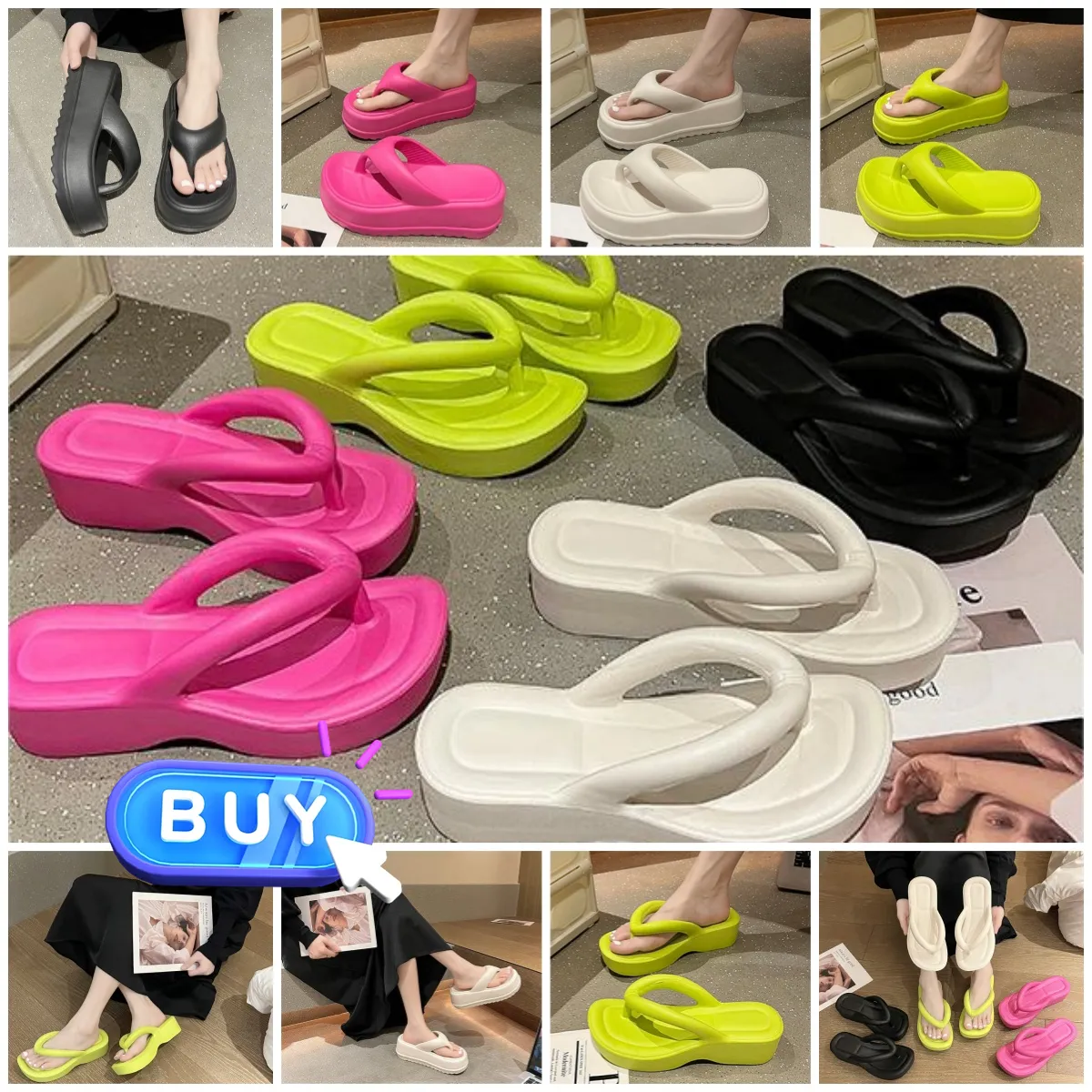 Tongs livraison gratuite pantoufles chaussures toboggan salle de bain chambre salles de douche salon Softy pantoufles aérer femmes blanc vert rose confortable