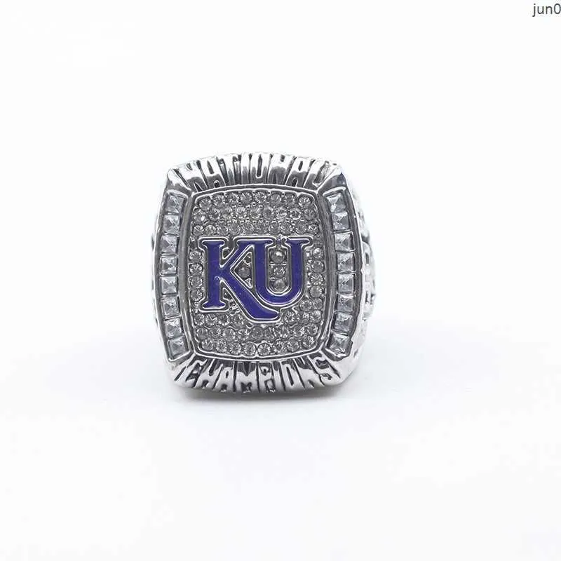 Band Rings NCAA 2008 University of Kansas Crow Hawk Basketball Champion Ring