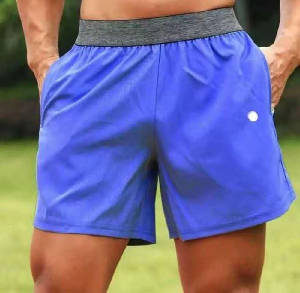 2024 neue Männer Yoga Sport Shorts Outdoor Fitness Schnell Trocknend Lululemens Einfarbig Casual Running Quarter Hose Beste Fashiond5ma Designer Shorts