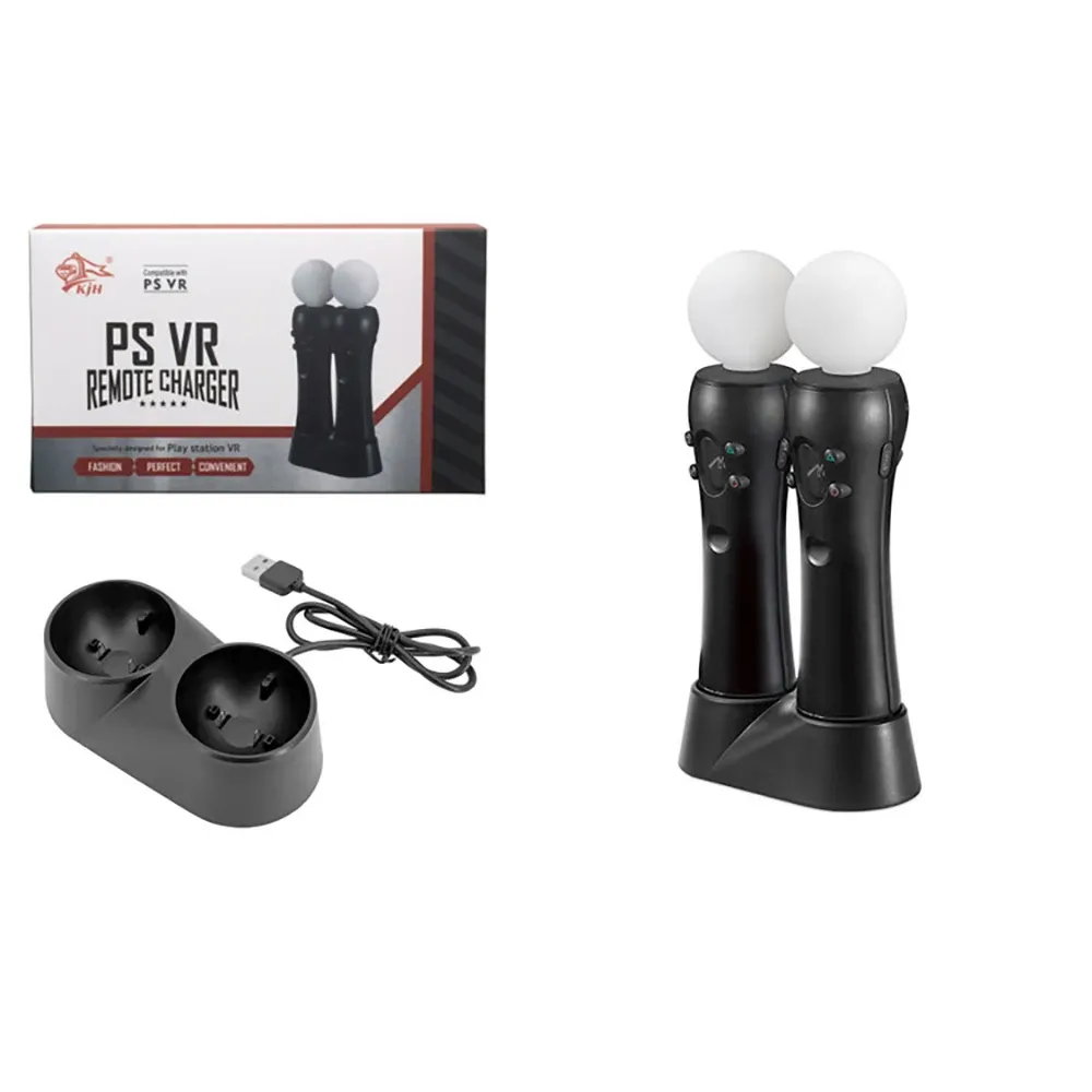 Support de Station de chargement USB double chaud pour PS4 PlayStation 4 VR PSVR contrôleur de jeu poignée chargeur support de berceau pour PS VR