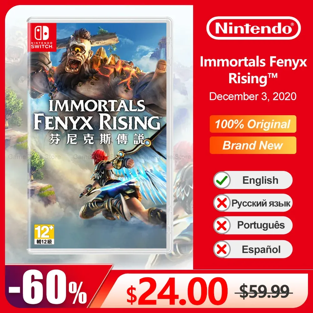 Offres de jeu Immortals Fenyx Rising Nintendo Switch, 100% cartes de jeu physiques originales officielles, Genre d'action pour Switch OLED Lite