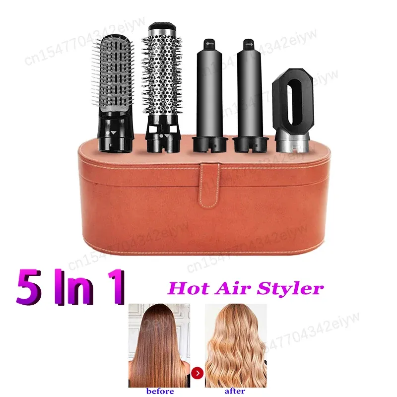 Essiccatori 5 in 1 spazzola per asciugatrice per capelli professionista marittiere automatico per capelli tasti strumento di styling asciugacapelli per umido per la casa bagnato e asciutto