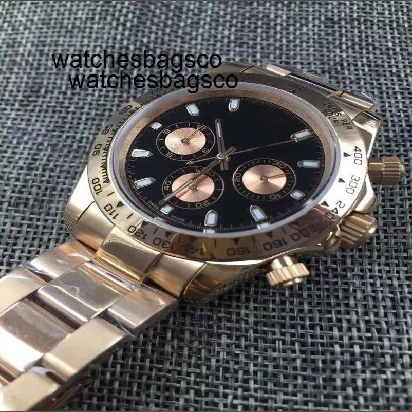Męskie zegarek czyste automatyczne męskie mechaniczne inne sprzedaż 40 116505 Rose Gold Black Dial