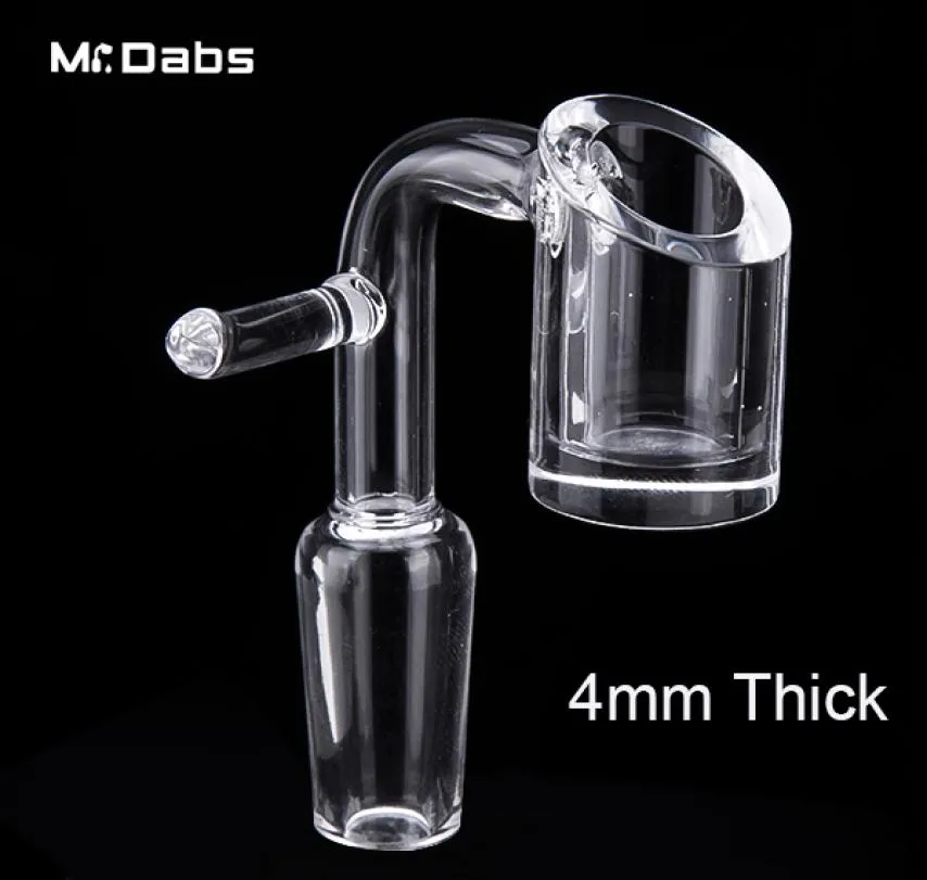 DHL Electric Quartz Nail Domeless Quartz Banger Enail 4 mm de espesor ajuste 20 mm calentador de bobina club E banger uñas eléctricas dab plataformas petrolíferas8141714